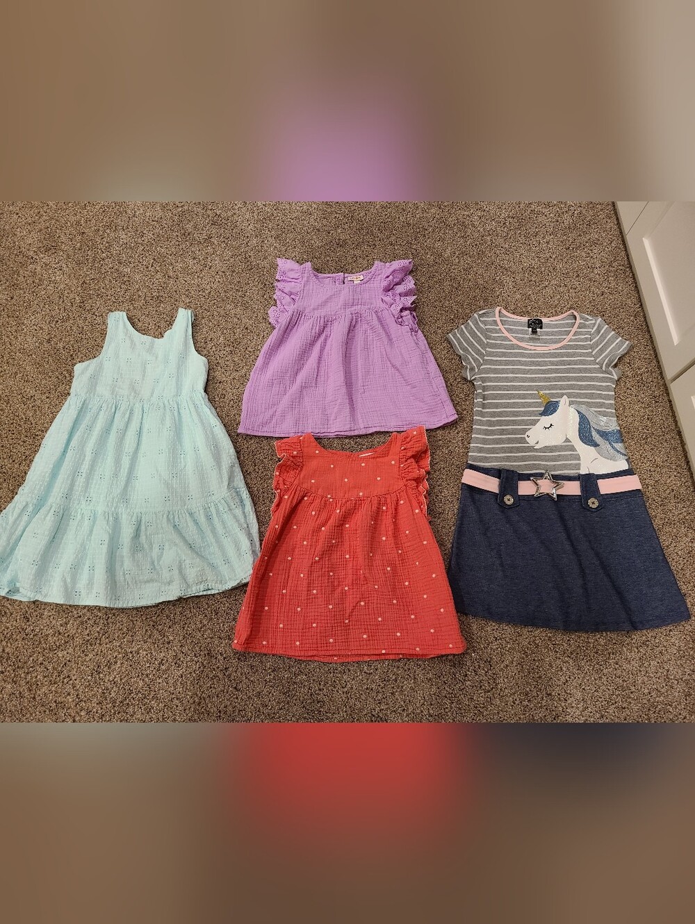 Girls Clothing Lot Dresses, Tops, Sweater